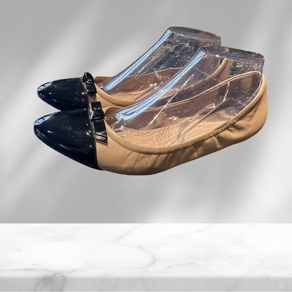 Cole Haan Taupe Stretch Ballerina Flats 9 1/2 B - Picture 3 of 8